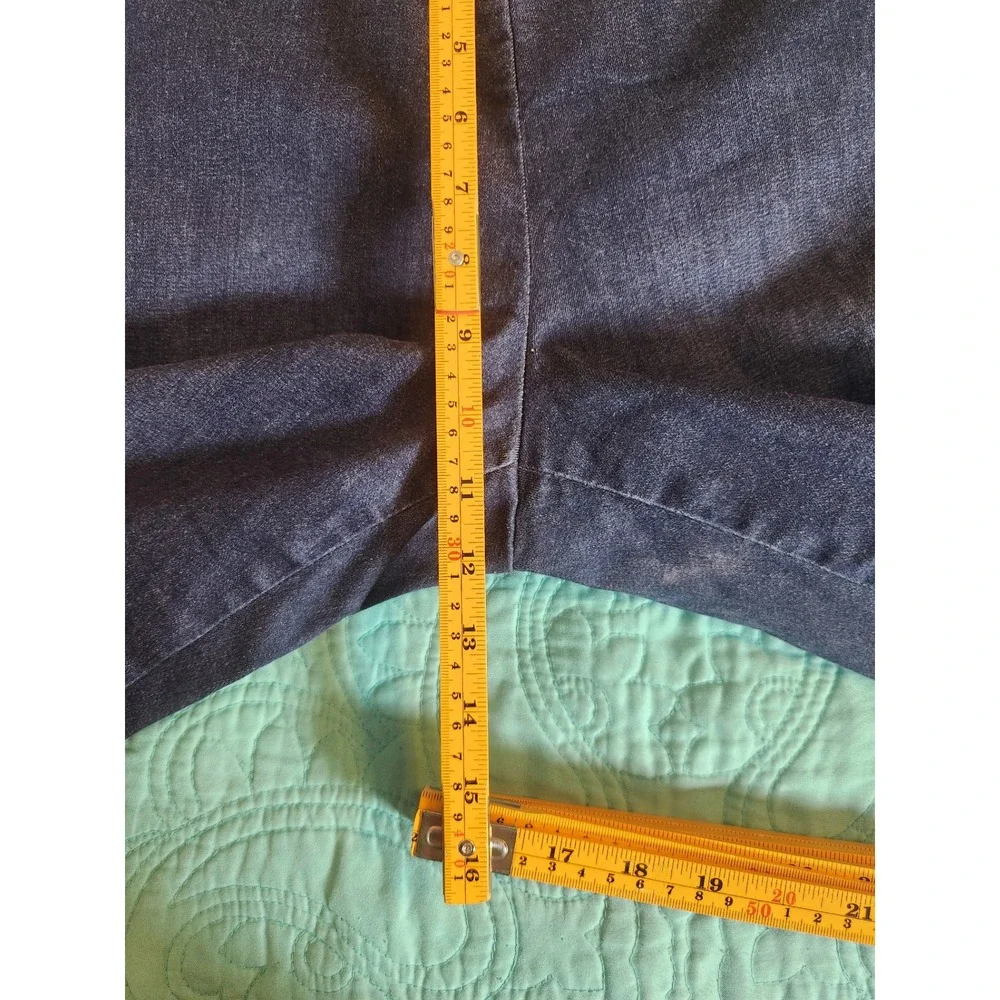 Talbots Heritage Ankle Jeans Womens 16P Dark Wash Pull On Stretch Denim Slim Leg